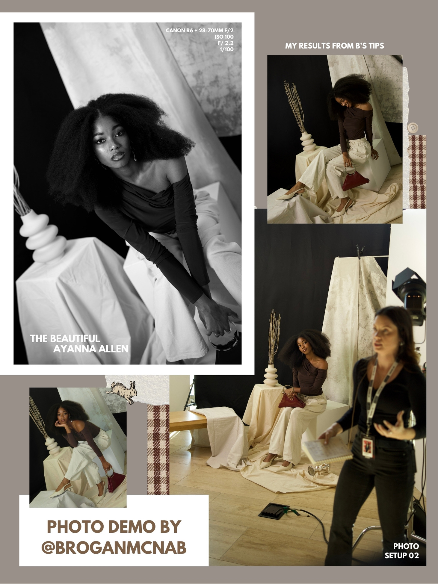 Portrait results and behind the scenes from the second photo setup