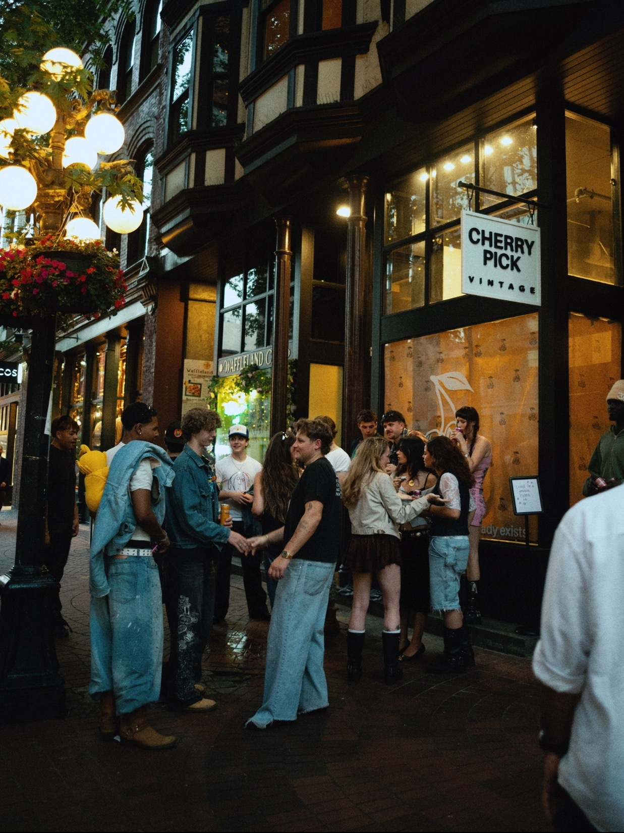 Cherry Pick Vintage event outside the shop